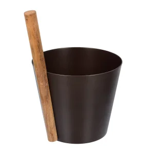 Бадья из алюминия 5 л, коричневая "Банные штучки"*1/4