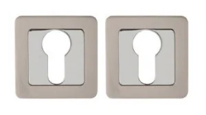 Накладка под цилиндр PUNTO ET.K.QR52 (ET QR) SN/CP-3 матовый никель/хром *1