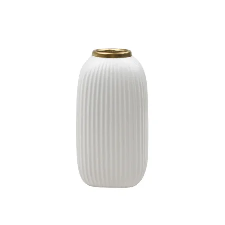Ваза декоративная Шарм 110х110х200мм, белый, золотой Cha33 *1