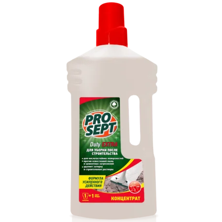 Чистящее средство для уборки после ремонта 1л PROSEPT Duty Extra 118-1 *1/12