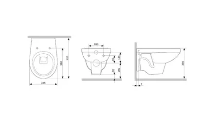 Унитаз подвесной Am.Pm Sense C74A1738SC сиденье микролифт
