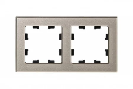 Рамка 2-м AtlasDesign Nature стекло шампань SchE ATN320502