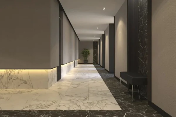 Керамогранит Gresse Ellora Zircon GRS01-15 600х1200х10мм 1уп=2,16м2 (3шт) белый мрамор