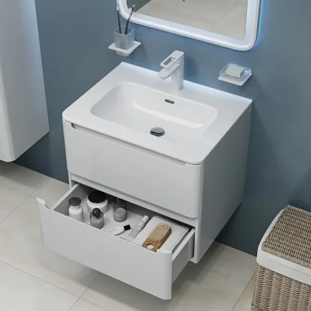 Тумба-умывальник подвесная Iddis Edifice 60 EDI60W0i95K белая с раковиной