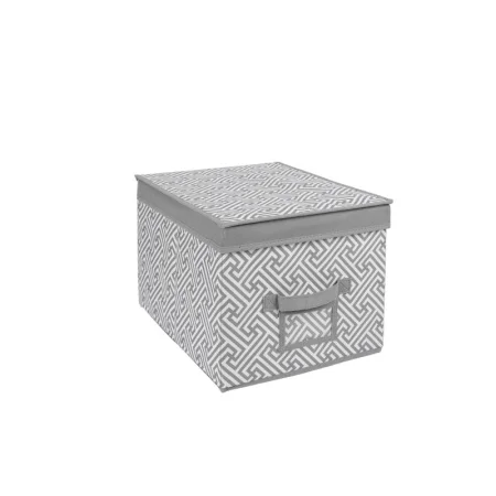 Короб для хранения "Орнамент", Д400 Ш300 В250, серый *1