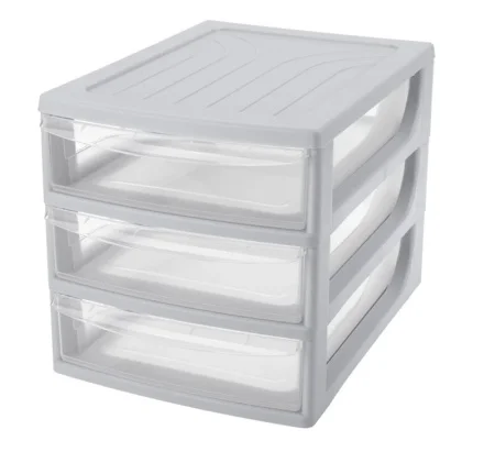 Органайзер, формат А4, 3 ящика, 26х36,8х26,5см (Светло-Серый) 433223930 *1