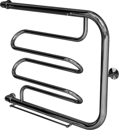 Полотенцесушитель "Фокстрот" 1" 50х50 с полкой, боковое подключение Dw2 (Indigo)