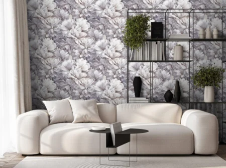 Обои компакт-винил Dolce 588216 1,06х10м цветы фиолетовые