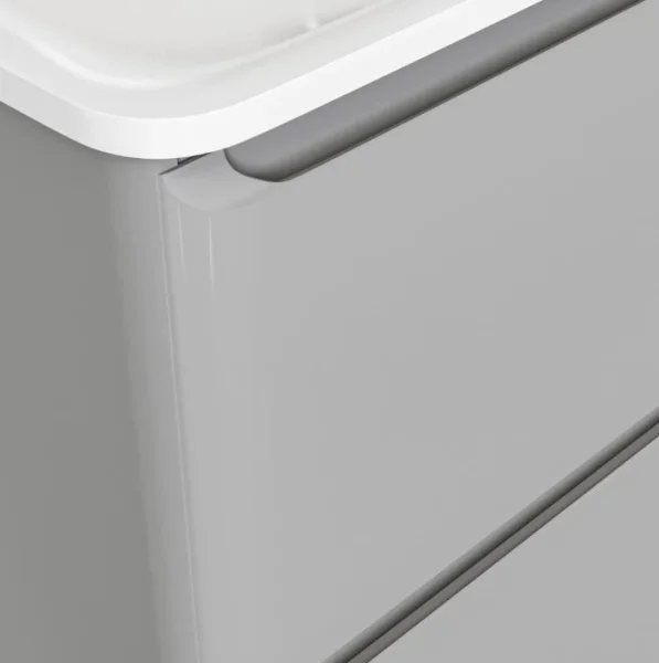 Тумба подвесная Welto 60 с 2 ящ. светло-серая Wel.01.60.2/P/GRS/RL