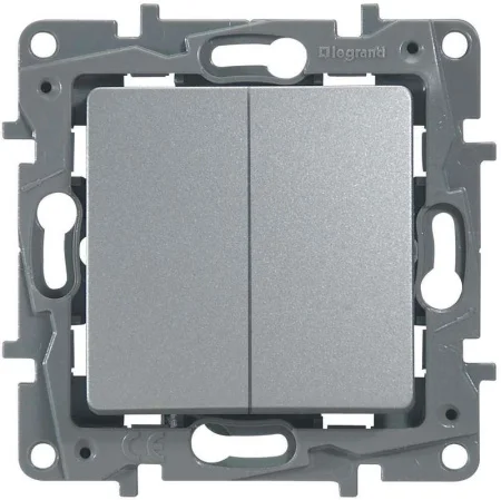 Механизм переключателя 2-кл. СП Etika Plus авт. алюм. Leg 672412