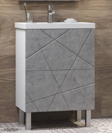 Тумба для ванны напольная VIGO Geometry 600-0-2 бетон