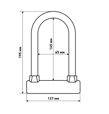 Всепогодный замок навесной с креплением на раму, силикон АВАНГАРД ANACONDA Т608 BLACK 14853 *1