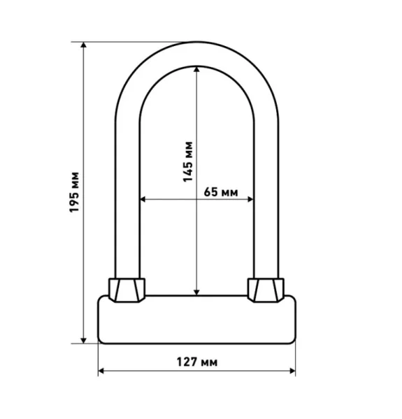 Всепогодный замок навесной с креплением на раму, силикон АВАНГАРД ANACONDA Т608 BLACK 14853 *1