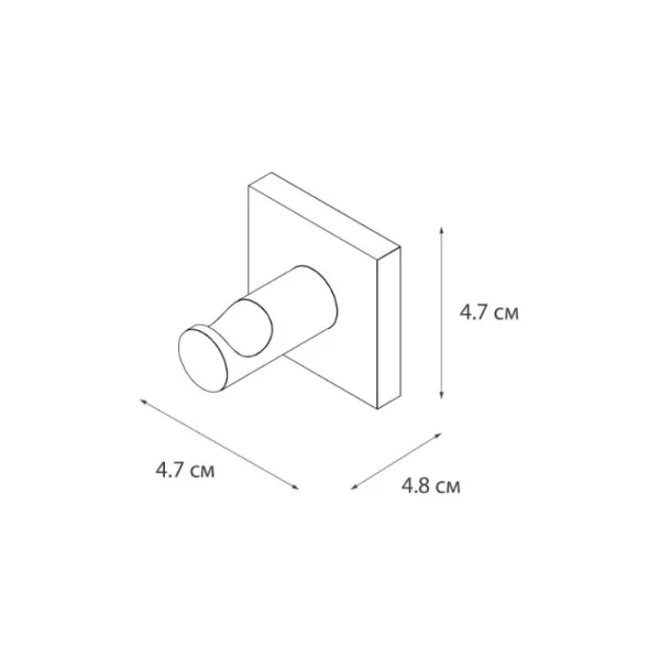 Крючок Fixsen Lux Satin FX-16005 сатин
