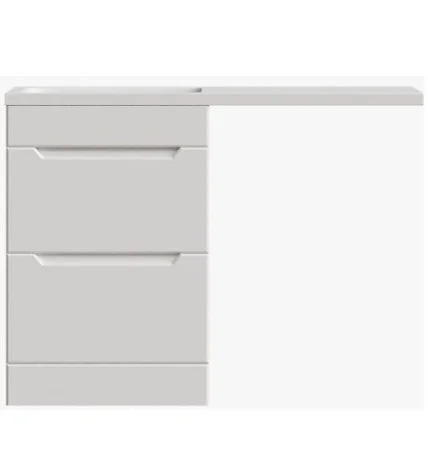 Тумба для ванны напольная Agata Палермо 60 Л AT60-196 с раковиной Марсал 120 левая