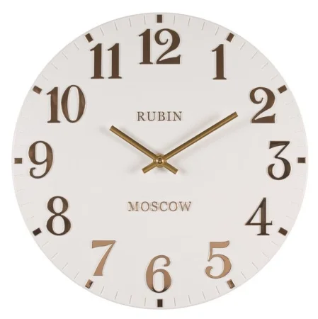 Часы настенные Классика 30см корпус белый Рубин 3005-001