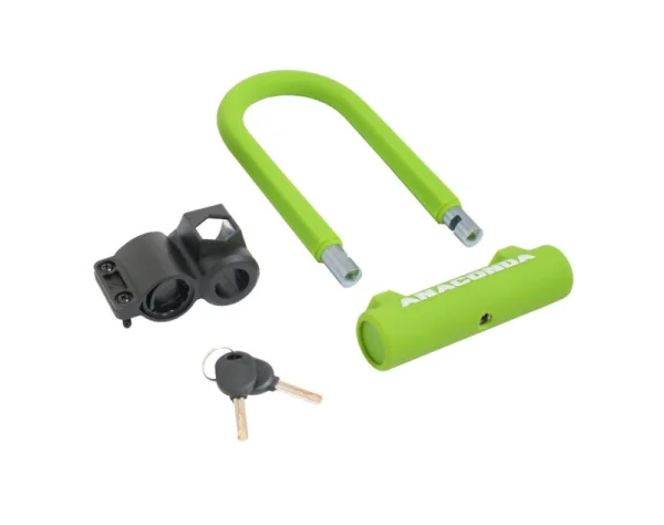 Всепогодный замок навесной с креплением на раму, силикон АВАНГАРД ANACONDA Т608 GREEN 14854 *1