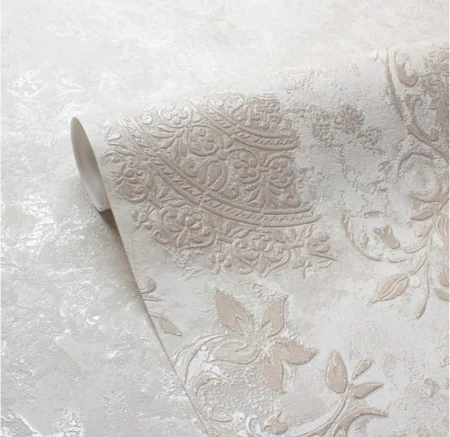 Обои компакт-винил Da Vinci 286746 1,06х10м растения бежевые