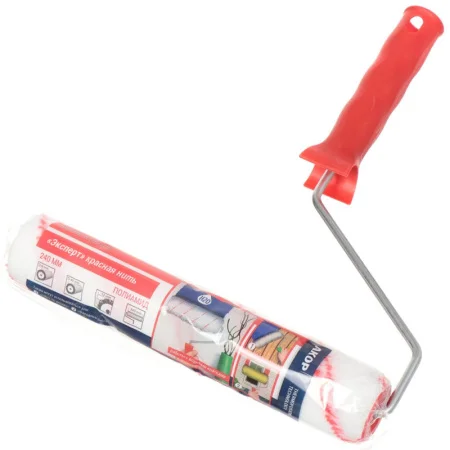 Валик 240,  Эксперт Красная нить (полиамид)=6мм 413 (Акор)