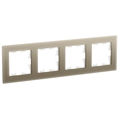 Рамка 4-м AtlasDesign Nature стекло шампань ATN320504 Systeme Electric