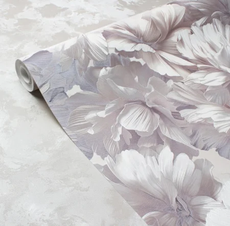 Обои компакт-винил Dolce 588216 1,06х10м цветы фиолетовые