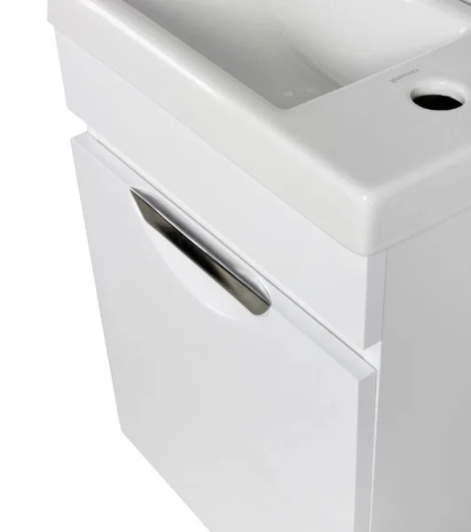 Тумба подвесная AGATA Никас 40 АТ40-637 с раковиной Como 40 S-UM-COM40/1-w