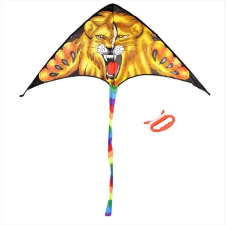 Воздушный змей 130х62см шнур 30м 3 вида Лев Тигр Орел BOYSCOUT 61483