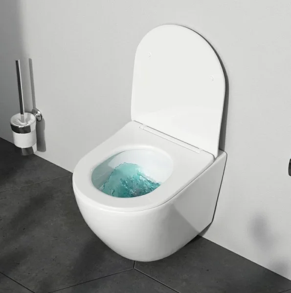 Унитаз подвесной Am.Pm Like C801900SC безободковый, сиденье микролифт, белый