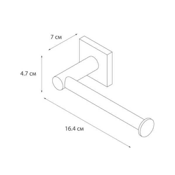 Держатель для туалетной бумаги без крышки Fixsen Lux Satin сатин FX-16010A