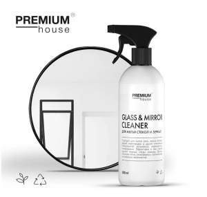 Моющее средство для мытья стекол и зеркал 0,5л Premium House
