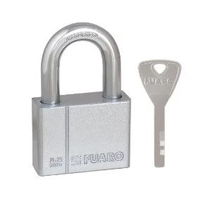 Замок навесной FUARO PL-PROTEC-2550 4 fin key (PL-2550) фин.  блистер  6