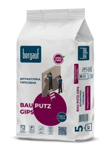 Штукатурка гипсовая Bau Putz Gips 5 кг Bergauf  1 6
