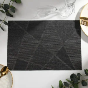 Салфетка на стол Доляна 45×30см черный ПВХ 10058509