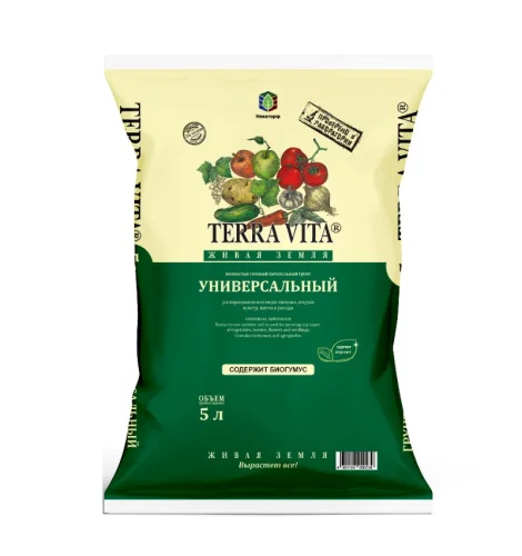 Грунт  Живая земля  универсальный 5 л (Неваторф) Б0515  1 5 385