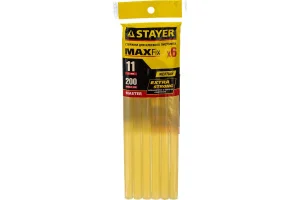 Стержни клеевые жёлтые 11х200мм уп-6шт Stayer Yellow Professional 2-06821-Y-S06  1