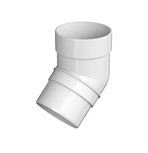Колено трубы 135° ТН ОПТИМА D120/80мм белое 128149 кор-40шт