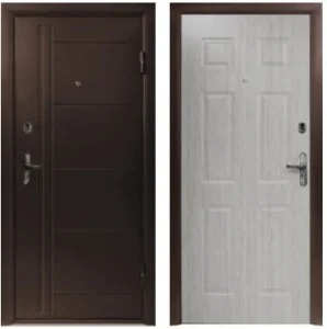 Дверь металлическая ДОРЭКО-3 скин Орион/пикар/антик медь 2066*880 левая