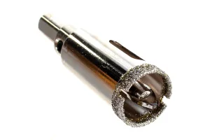 Коронка алмазная по керамограниту и керамике с центрир. сверлом 20мм трехгранный хвостовик Rennbohr