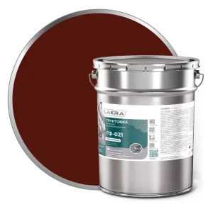 Грунт ГФ-021 красно-коричневый 20кг (Лакра) 0007649  1 33