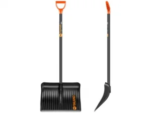 Лопата снегоуборочная FINLAND 1023-Ч с черенком 490х410мм