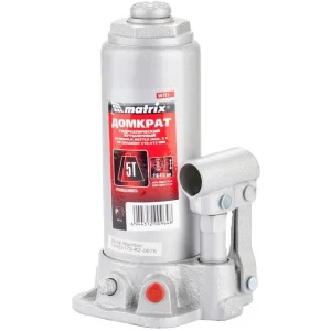 Домкрат гидравлический бутылочный, 5 т, h подъема 216–413 мм   Matrix 50721  1 4
