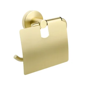 Держатель для туалетной бумаги с крышкой Fixsen Сomfort Gold золото сатин FX-87010