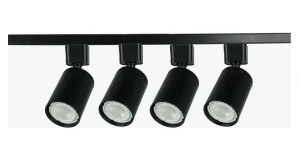 Светильник трековый однофазный TR70-SET4-GU10-BK черный Б0063956 Эра