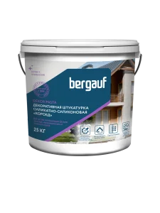 Штукатурка готовая силикатно-силиконовая Dekor Pasta coroed 2мм 25кг   1 12  91362 Bergauf