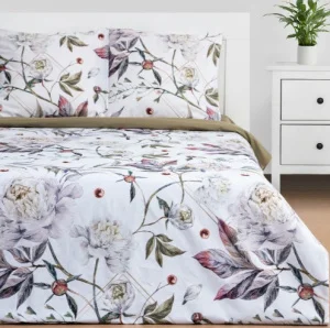 Постельное белье Этель 2сп Пионы 175х215см 200х220см 70х70см -2шт поплин 125г/м2 7674481