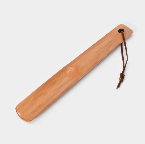 Ложка для обуви дерево 23,5х3,5см светлое дерево 9951450  1