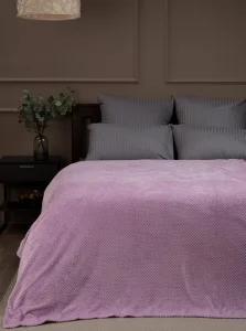 Плед Texrepublic 150х200см фланель жаккард ромбики сиреневый TF FNJ LTLI 1520 14-3204 12829