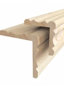 Уголок наружный фигурный сосна 40х40х2500мм сорт А Согра