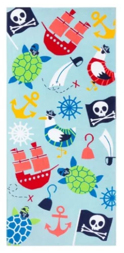 Полотенце LoveLife  Пираты  70х140 см, велюр махра 340гр м2, 100% хлопок 7364338