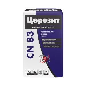 Смесь CN 83 Церезит ремонтная для бетонных полов и стяжек,5-35м 25 кг  1 48 (792207)